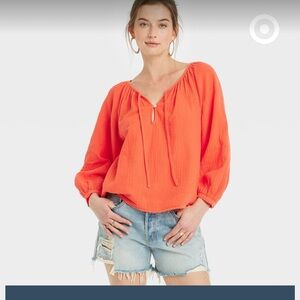 Universal Threads long sleeve balloon shirt